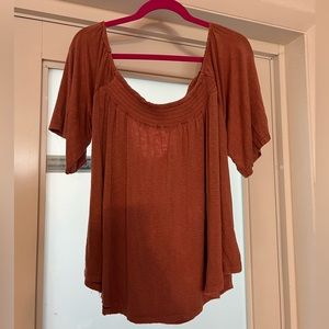 American Eagle Slub Off the shoulder